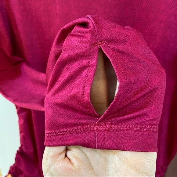 Lole Side Tie Ruching Hem Long Sleeve Printed Top - Picture 10 of 15